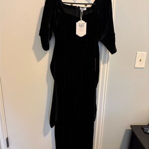 Ivy City Black Velvet Jumpsuit